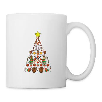 Baseball Christmas Gifts Baseball Player Xmas - Tasse - Weiß - Rechts