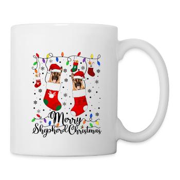 German Shepherd Christmas German Shepherd Xmas - Mug - white - Right