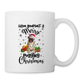 Pug Christmas Gifts Pug Xmas Party Pug Lover - Tasse - Weiß - Rechts