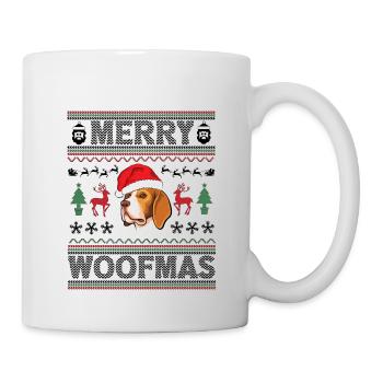 Beagle Ugly Christmas Beagle Dog Xmas Party - Tasse - Weiß - Rechts
