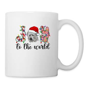Great Pyrenees Weihnacht Goldener Hunde Geschenk - Tasse - Weiß - Rechts