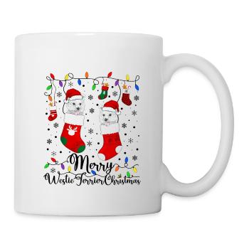 Westie Christmas Golden Dog Gift - Mug - white - Right