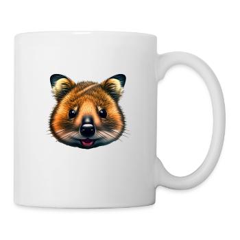 Quokka souriant - Illustration - Mug blanc - blanc - Droite