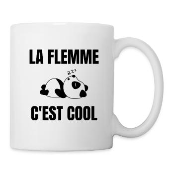 Faulheit ist cool-humoristisch-lustig - Tasse - Weiß - Rechts