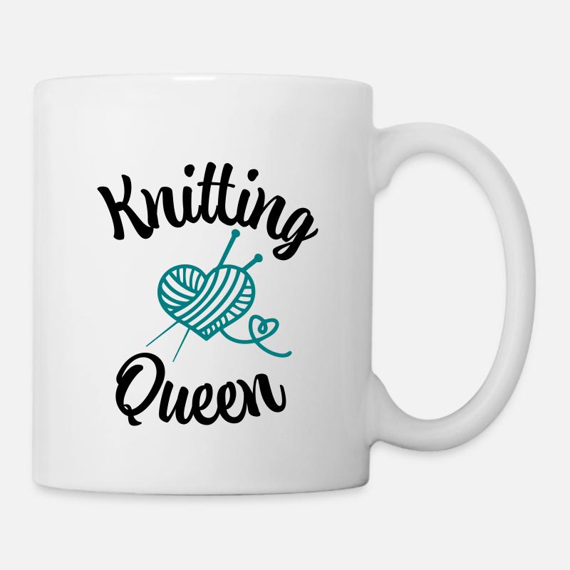 Knitting Queen - Mug - white