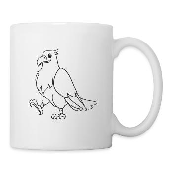 Eagle, bird of prey, gift, gift idea - Mug - white - Right