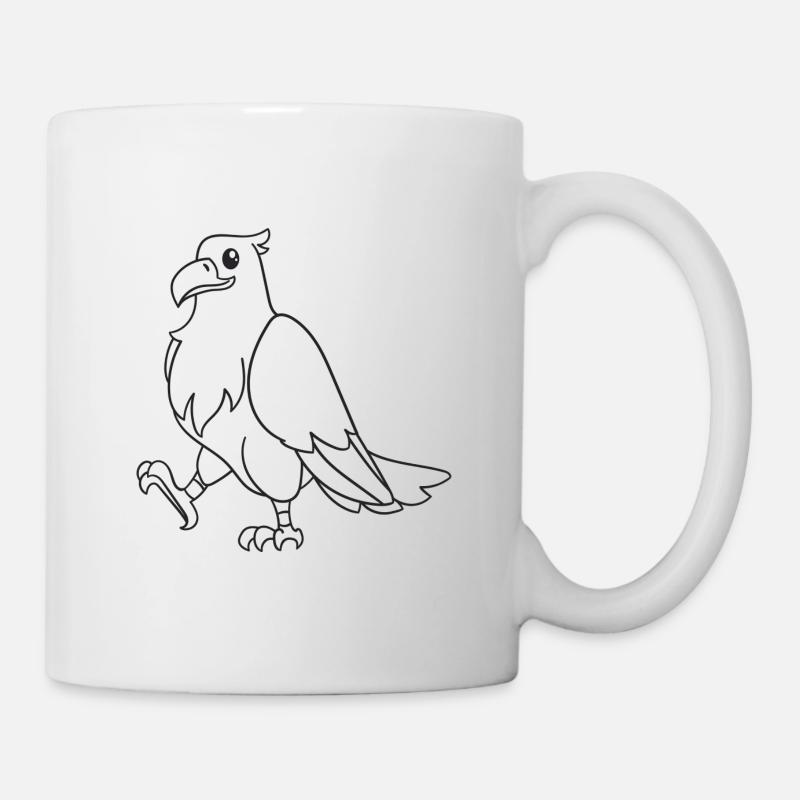 Adler, Raubvogel, Geschenk, Geschenkidee - Tasse - Weiß