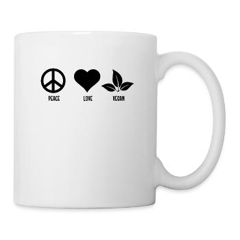 Vegan Plant Based Gesundheit Heilung Detox - Tasse - Weiß - Rechts