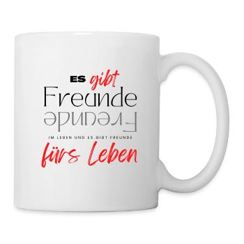 Beste Freunde FREUND Kumpel Kumpels - Tasse - Weiß - Rechts