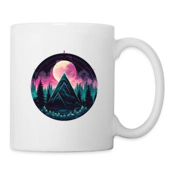 Synthwave Triangles - Tasse - Weiß - Rechts