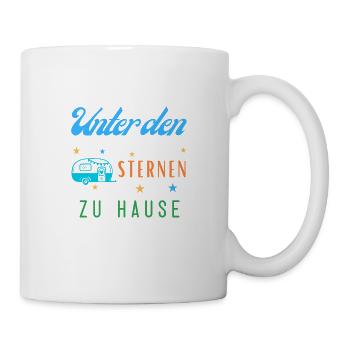 Unter den Sternen zu Hause - Tasse - Weiß - Rechts
