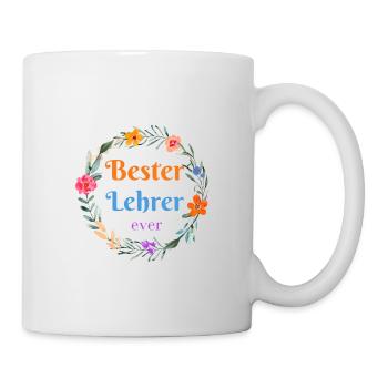 Bester Lehrer! personalisierbar - Tasse - Weiß - Rechts