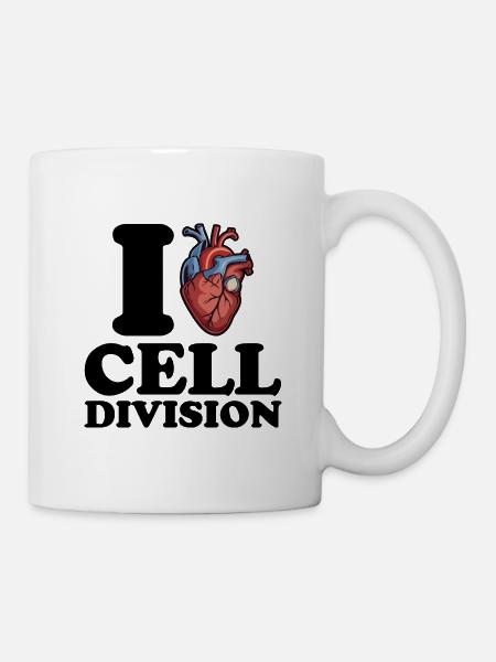 Ich liebe Zellteilung - Tasse - Weiß