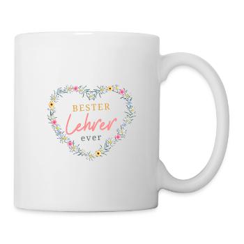 Bester Lehrer ever! - Tasse - Weiß - Rechts