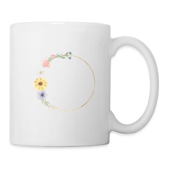 Pastel, Floral Wreath Personalizable - Mug - white - Right
