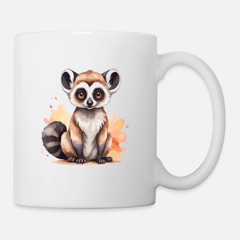Lemur Cool Cool Madagaskar - Tasse - Weiß