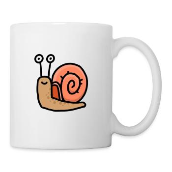 Schnecki - Tasse - Weiß - Rechts