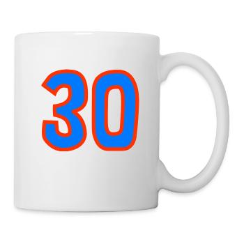 30. 30 YEARS. 30th ANNIVERSARY. 30TH ANNIVERSARY. - Mug - white - Right