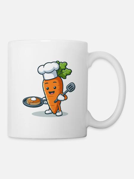 Die Karotte kocht - Tasse - Weiß