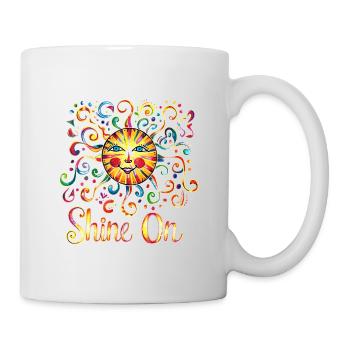 Sonne Mandala Positive Vibes Shine On Sunshine - Tasse - Weiß - Rechts