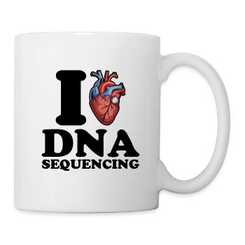 I love DNA sequencing - Mug - white - Right