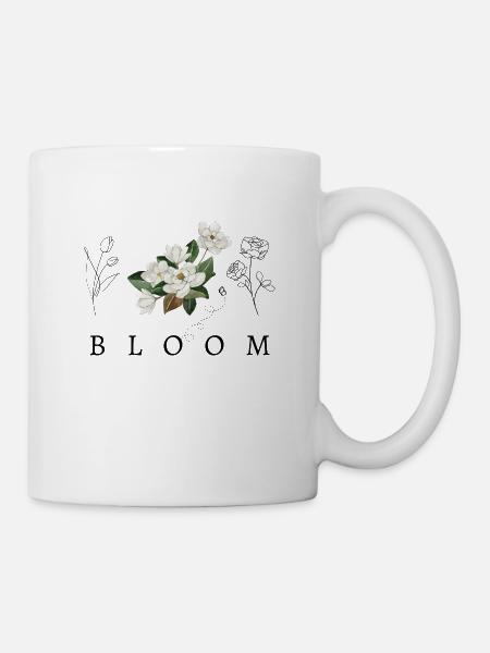 Bloom Floral Design - Tasse - Weiß