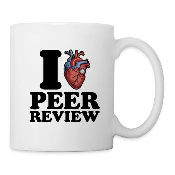I love peer review - Mug - white - Right