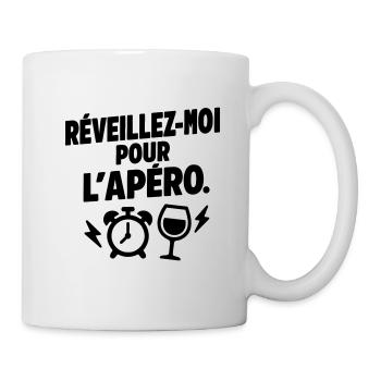 Humour Réveil Hydratation - Mug blanc - blanc - Droite