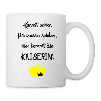Kaiserin vs Prinzessin - Tasse - Weiß - Rechts
