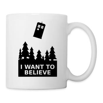 I want to believe - Mug blanc - blanc - Droite