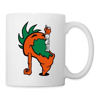 Hungry Carrot - Tasse - Weiß - Rechts