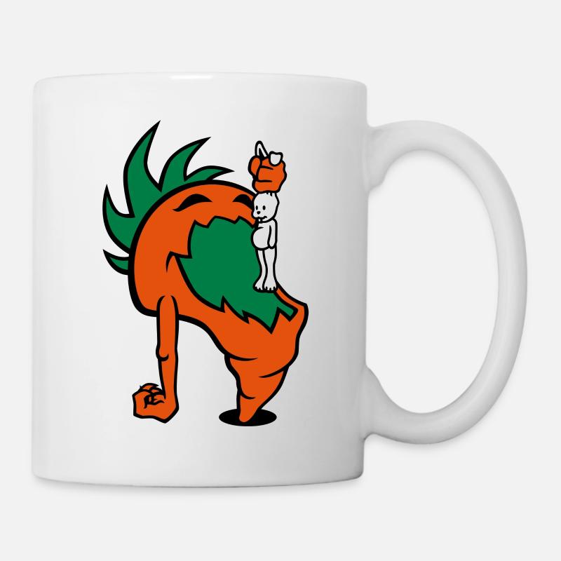 Hungry Carrot - Tasse - Weiß