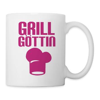 Grill Göttin - Grillen - Tasse - Weiß - Rechts