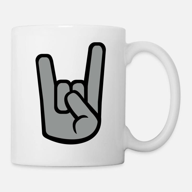 Metal - Tasse - Weiß