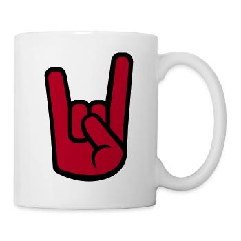 Rock Metal - Tasse - Weiß - Rechts