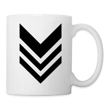 rank military army - Tasse - Weiß - Rechts