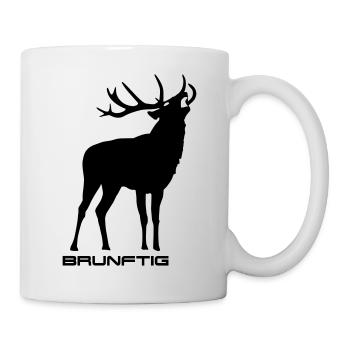 Brunftig Hirsch - Tasse - Weiß - Rechts