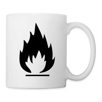 feuer - Tasse - Weiß - Rechts