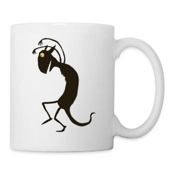 schleichendes Monster - Tasse - Weiß - Rechts