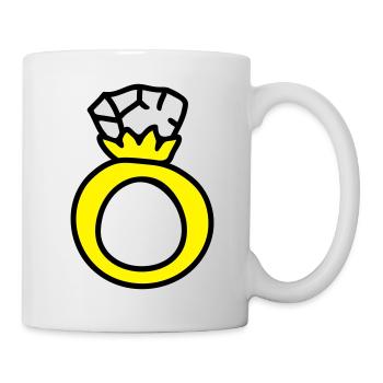 Ring - anneau de mariage 3 - Mug blanc - blanc - Droite
