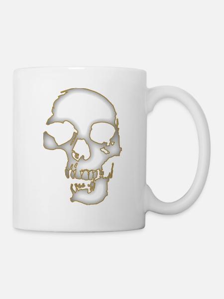 Skull - Tasse - Weiß