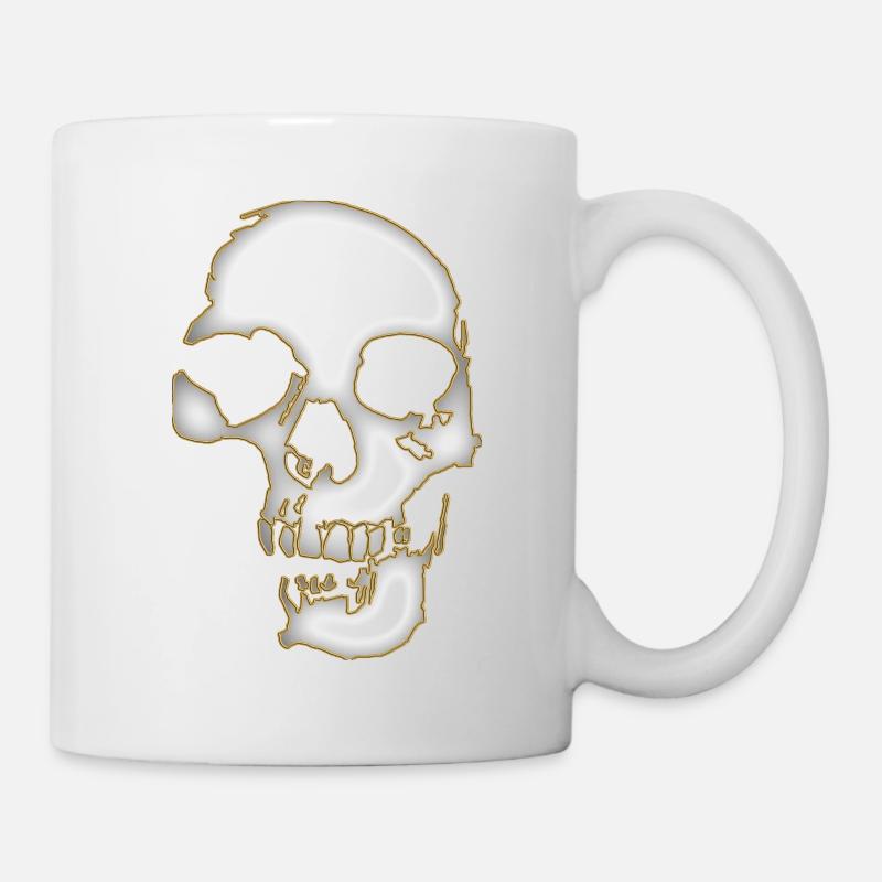 Skull - Tasse - Weiß