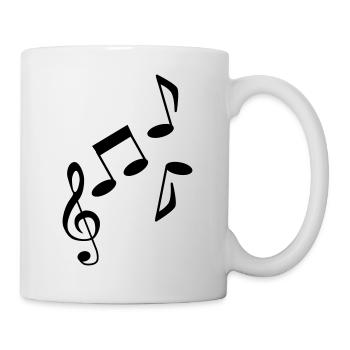 Musik - Noten - Music - Tasse - Weiß - Rechts