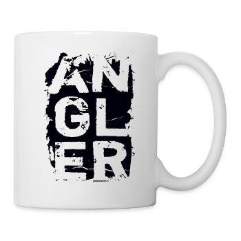Angler - Tasse - Weiß - Rechts