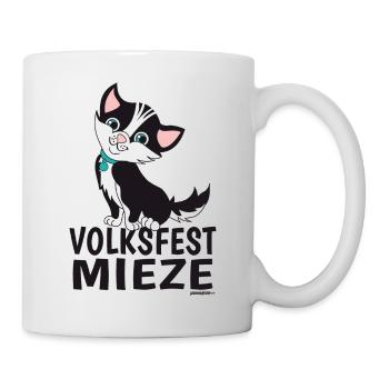 Volksfest Mieze - Tasse - Weiß - Rechts