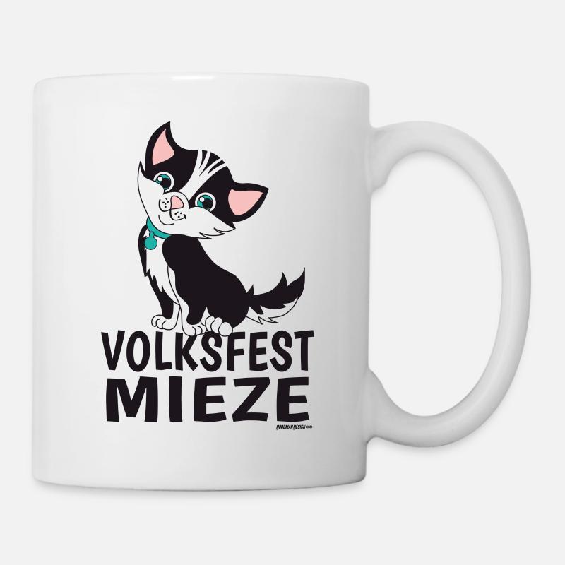 Volksfest Mieze - Tasse - Weiß
