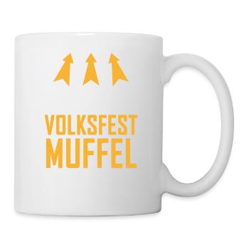 Volksfest Muffel - Tasse - Weiß - Rechts