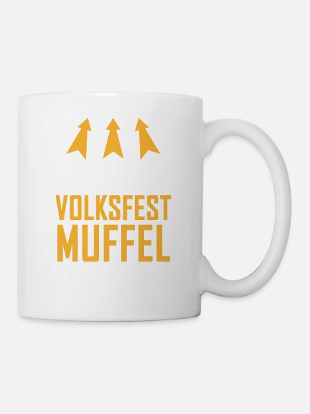 Volksfest Muffel - Tasse - Weiß