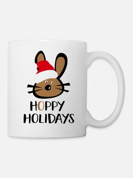 hoppy holidays - Mug - white