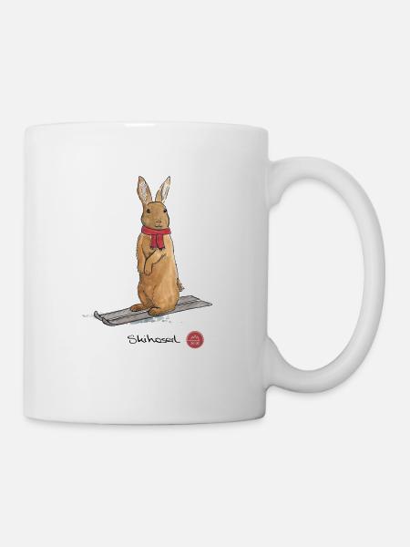 Skihaserl - Tasse - Weiß